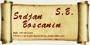 Srđan Boščanin vizit kartica